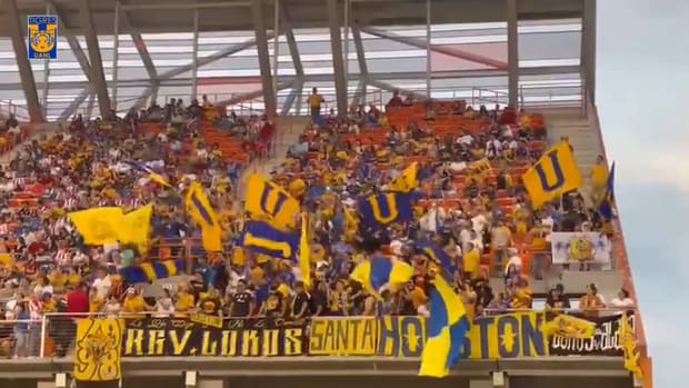 Tigres fans support their team in Texas